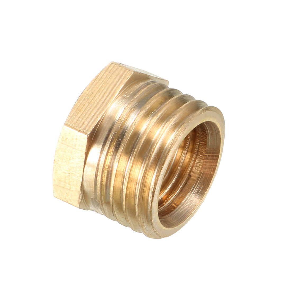 uxcell Uxcell Brass Threaded Pipe Fitting G1/4 Male x 1/8 PT Female Hex Bushing Adapter 2pcs