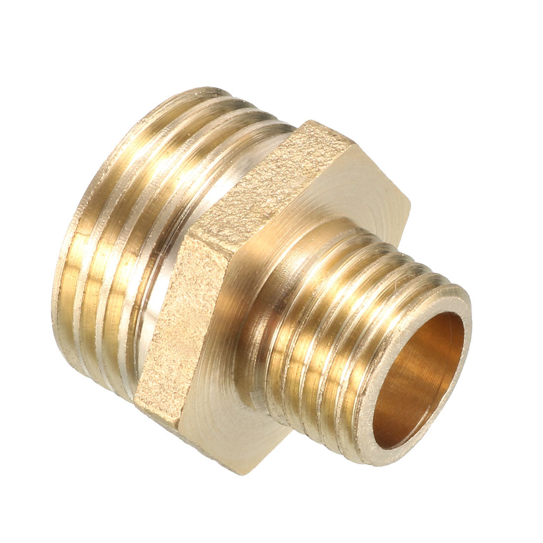 uxcell Uxcell Brass Pipe Fitting Reducing Hex Bushing 1/2 BSP Male x 1/4 BSP Male Adapter 2pcs