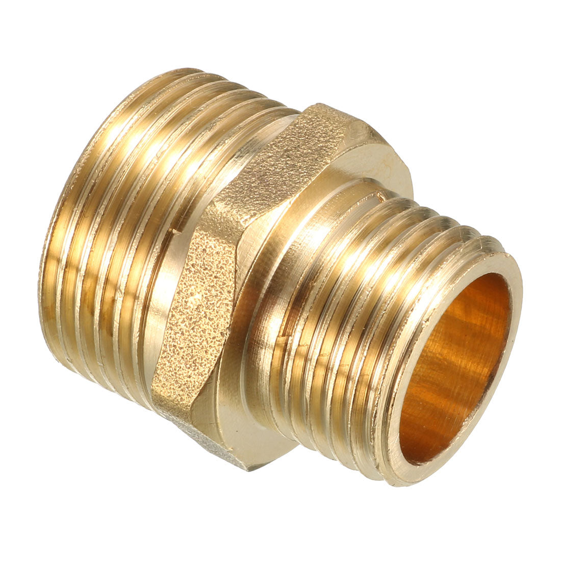 uxcell Uxcell Brass Pipe Fitting Reducing Hex Bushing 3/4 BSPP Male x 1/2 BSPP Male Adapter 2pcs