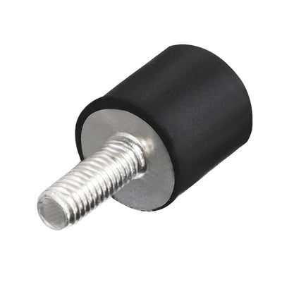 Harfington Uxcell 8Stk.M3*8 Stecker Buchse Gummihalterungen Schwingungsisolatoren Stoßdämpfer 8 mm x  8mm Schwarz