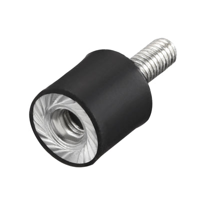 Harfington Uxcell 8Stk.M3*8 Stecker Buchse Gummihalterungen Schwingungsisolatoren Stoßdämpfer 8 mm x  8mm Schwarz