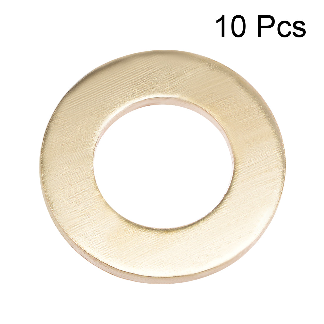 uxcell Uxcell 10Pcs 20.5mm x 36mm x 3mm Copper Flat Washer for Screw Bolt