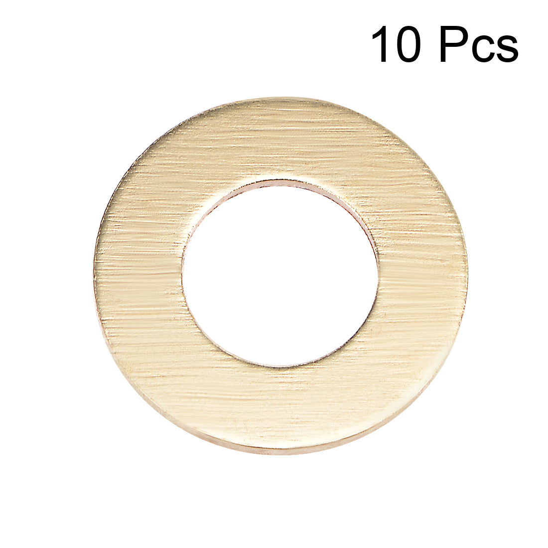 uxcell Uxcell 10Pcs 12.5mm x 24mm x 1.5mm Brass Flat Washer for Screw Bolt