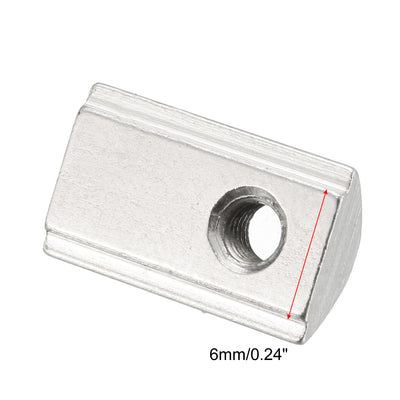 Harfington Uxcell Roll-In Spring M3 T Nut 2020 Series Aluminum Extrusion, for 5mm T Slot 12 Pcs