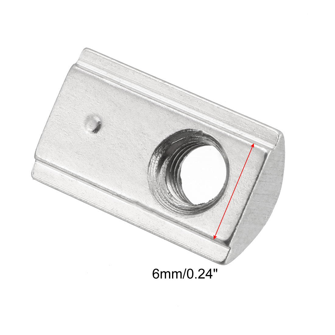 uxcell Uxcell Roll-In Spring M4 T Nut 2020 Series Aluminum Extrusion, for 6mm T Slot 20 Pcs