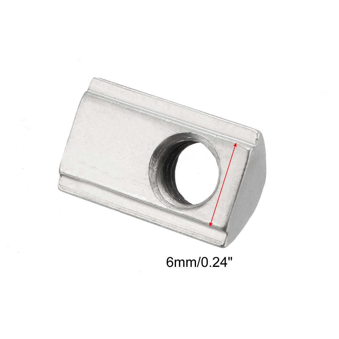 uxcell Uxcell Roll-In Spring M5 T Nut 2020 Series Aluminum Extrusion, for 6mm T Slot 10 Pcs