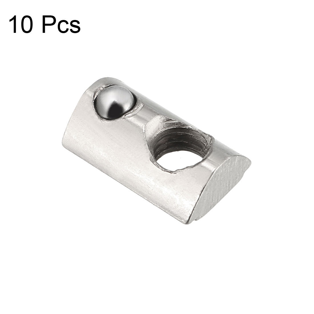 uxcell Uxcell Roll-In Spring M5 T Nut 2020 Series Aluminum Extrusion, for 6mm T Slot 10 Pcs