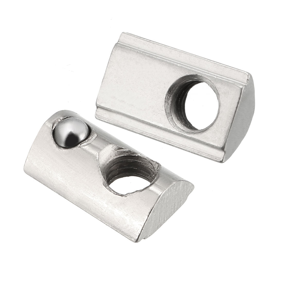 uxcell Uxcell Roll-In Spring M5 T Nut 2020 Series Aluminum Extrusion, for 6mm T Slot 10 Pcs