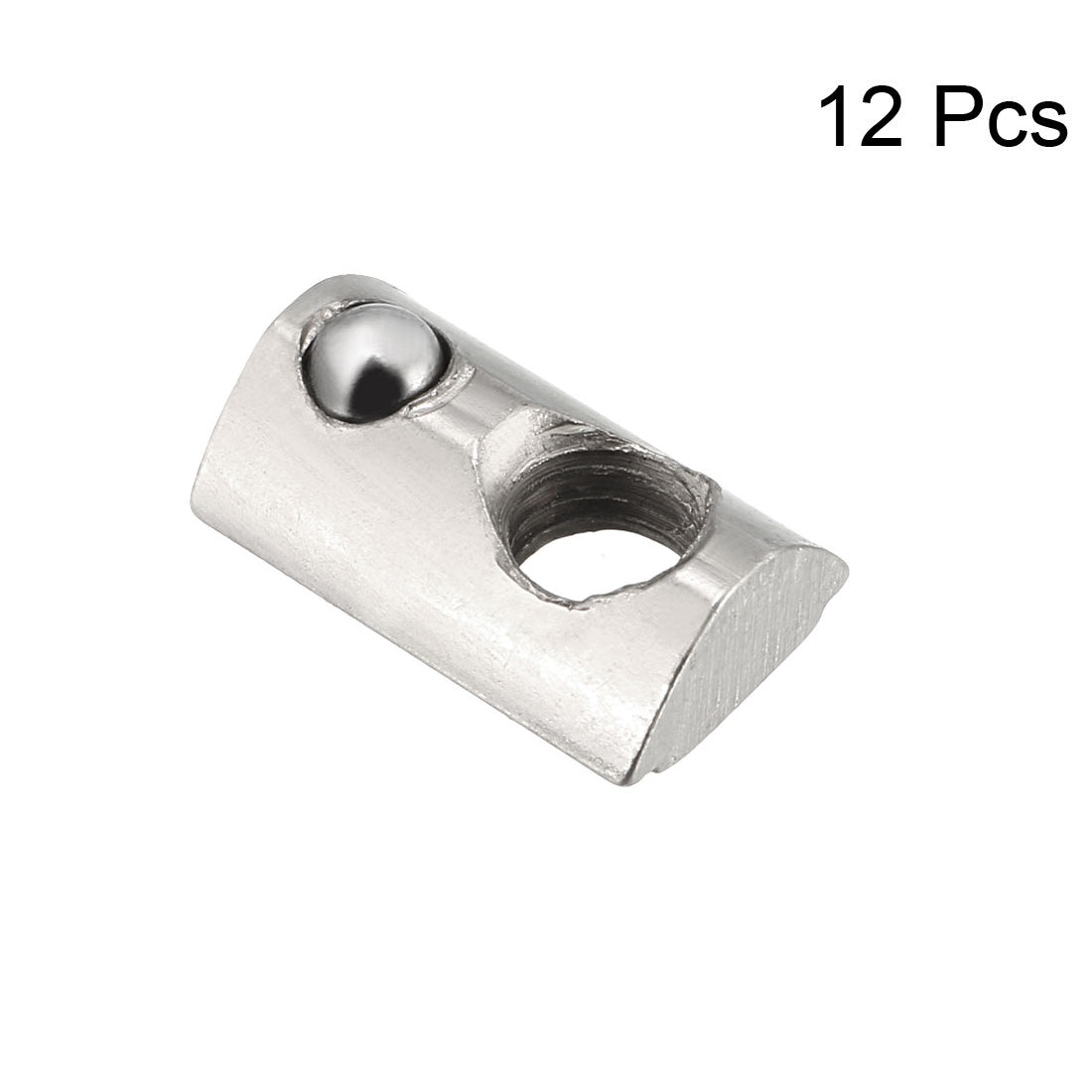 uxcell Uxcell Roll-In Spring M5 T Nut 2020 Series Aluminum Extrusion, for 6mm T Slot 12 Pcs