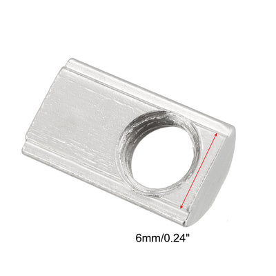 Harfington Uxcell Roll-In Spring M6 T Nut 2020 Series Aluminum Extrusion, for 6mm T Slot 12 Pcs