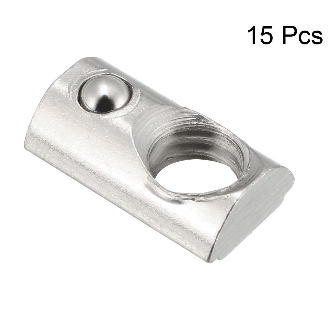 uxcell Uxcell Roll-In Spring M6 T Nut 2020 Series Aluminum Extrusion, for 6mm T Slot 15 Pcs