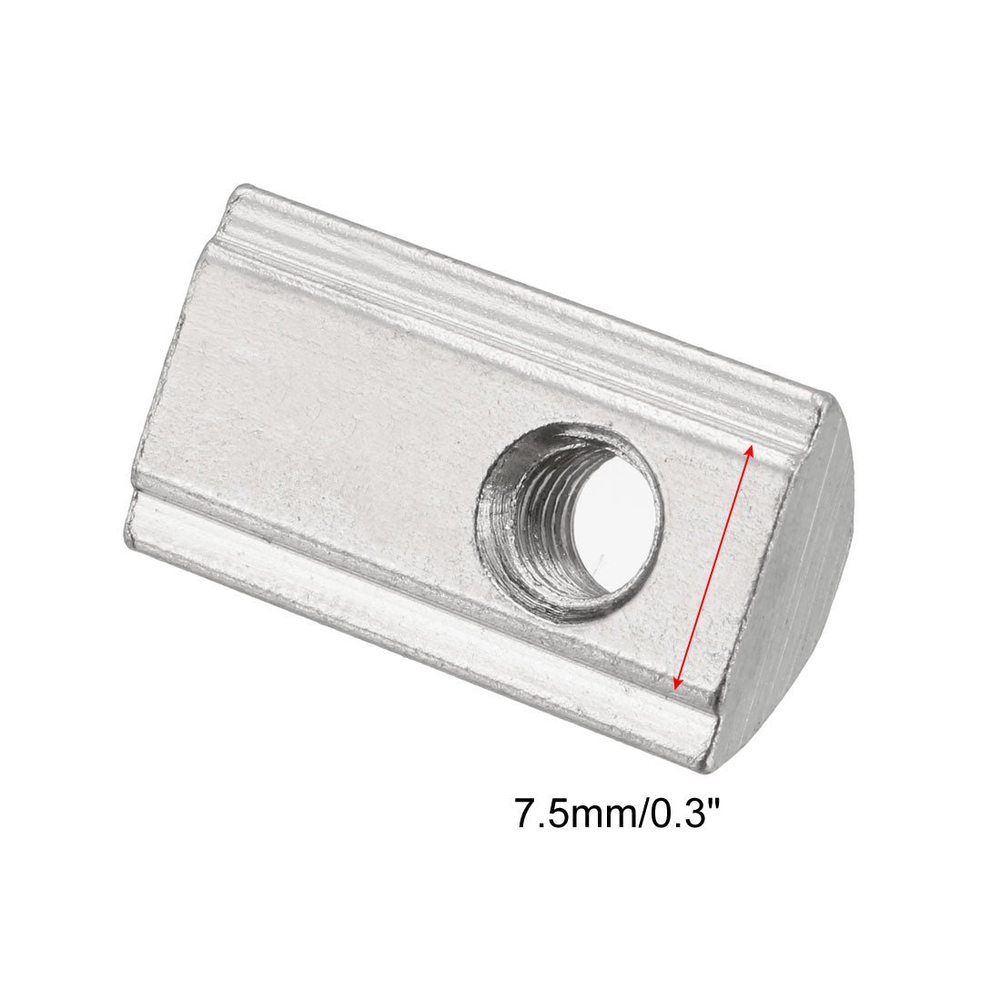 uxcell Uxcell Roll-In Spring M5 T Nut 3030 Series Aluminum Extrusion, for 7.5mm T Slot 12 Pcs