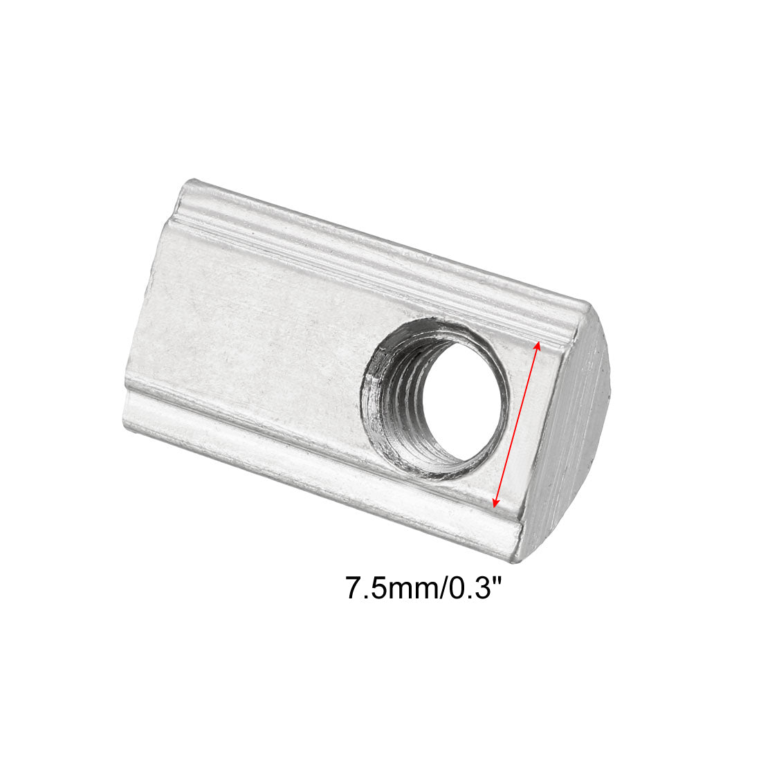 uxcell Uxcell Roll-In Spring M6 T Nut 3030 Series Aluminum Extrusion, for 7.5mm T Slot 12 Pcs