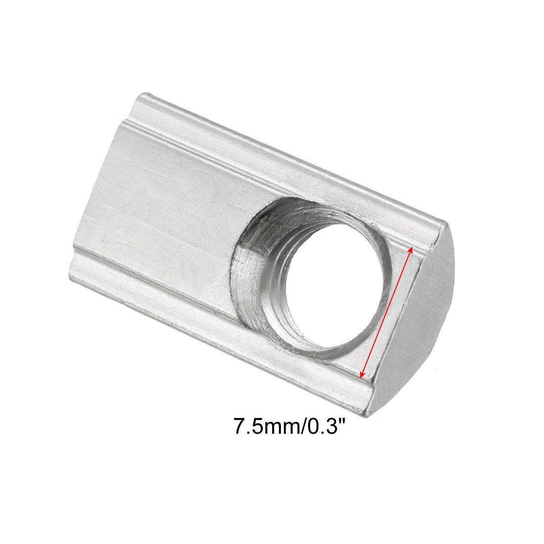 uxcell Uxcell Roll-In Spring M8 T Nut 3030 Series Aluminum Extrusion, for 7.5mm T Slot 12 Pcs