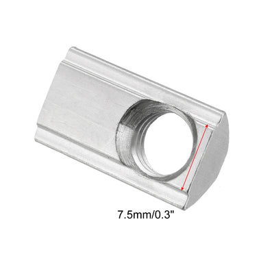 Harfington Uxcell Roll-In Spring M8 T Nut 3030 Series Aluminum Extrusion, for 7.5mm T Slot 12 Pcs