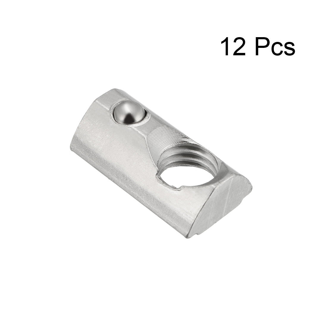 uxcell Uxcell Roll-In Spring M8 T Nut 3030 Series Aluminum Extrusion, for 7.5mm T Slot 12 Pcs