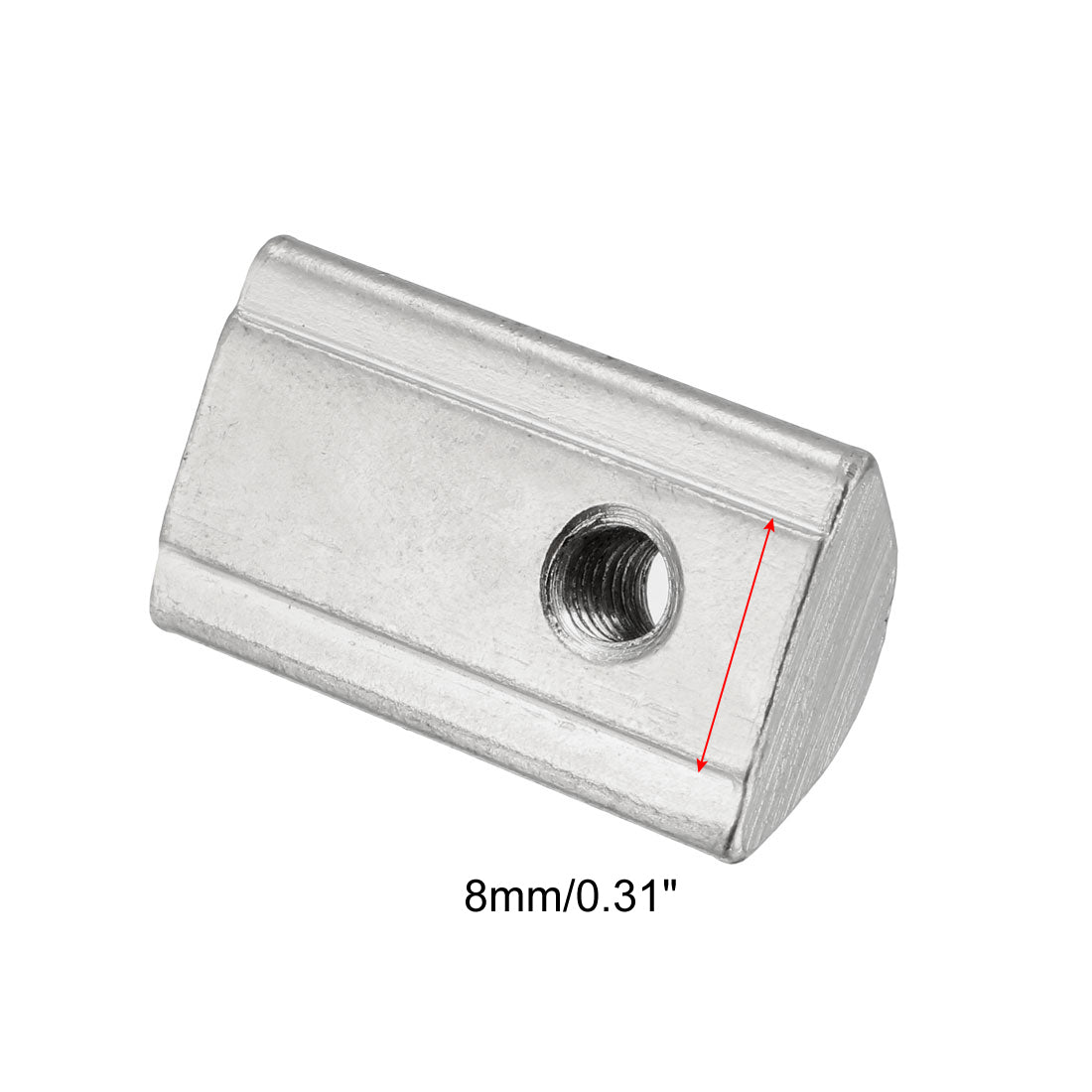 uxcell Uxcell Roll-In Spring M4 T Nut 4040 Series Aluminum Extrusion, for 8mm T Slot 12 Pcs