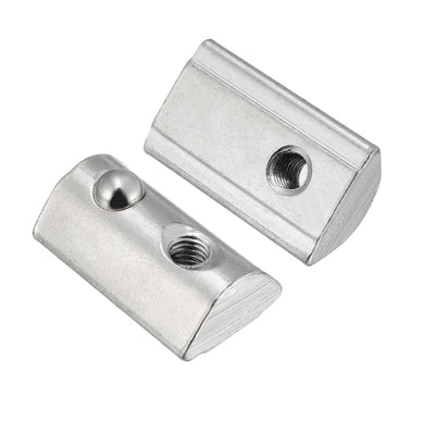 Harfington Uxcell Roll-In Spring M4 T Nut 4040 Series Aluminum Extrusion, for 8mm T Slot 12 Pcs