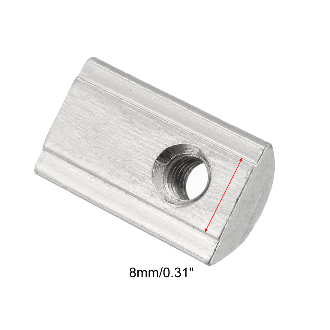 uxcell Uxcell Roll-In Spring M5 T Nut 4040 Series Aluminum Extrusion, for 8mm T Slot 4 Pcs