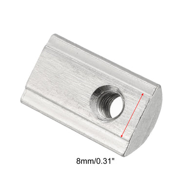 Harfington Uxcell Roll-In Spring M5 T Nut 4040 Series Aluminum Extrusion, for 8mm T Slot 4 Pcs