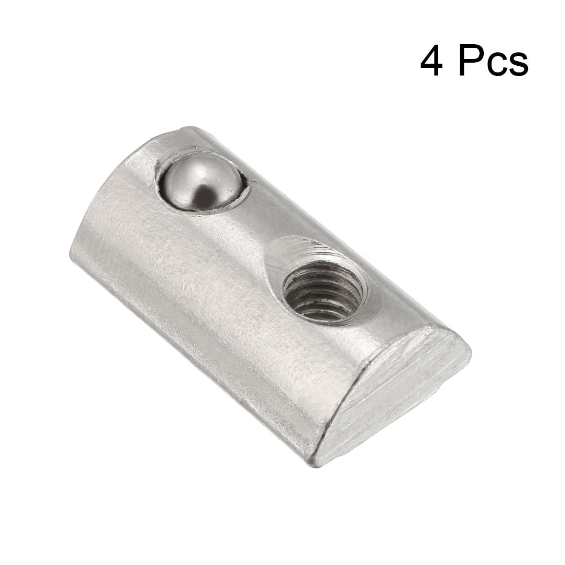 uxcell Uxcell Roll-In Spring M5 T Nut 4040 Series Aluminum Extrusion, for 8mm T Slot 4 Pcs