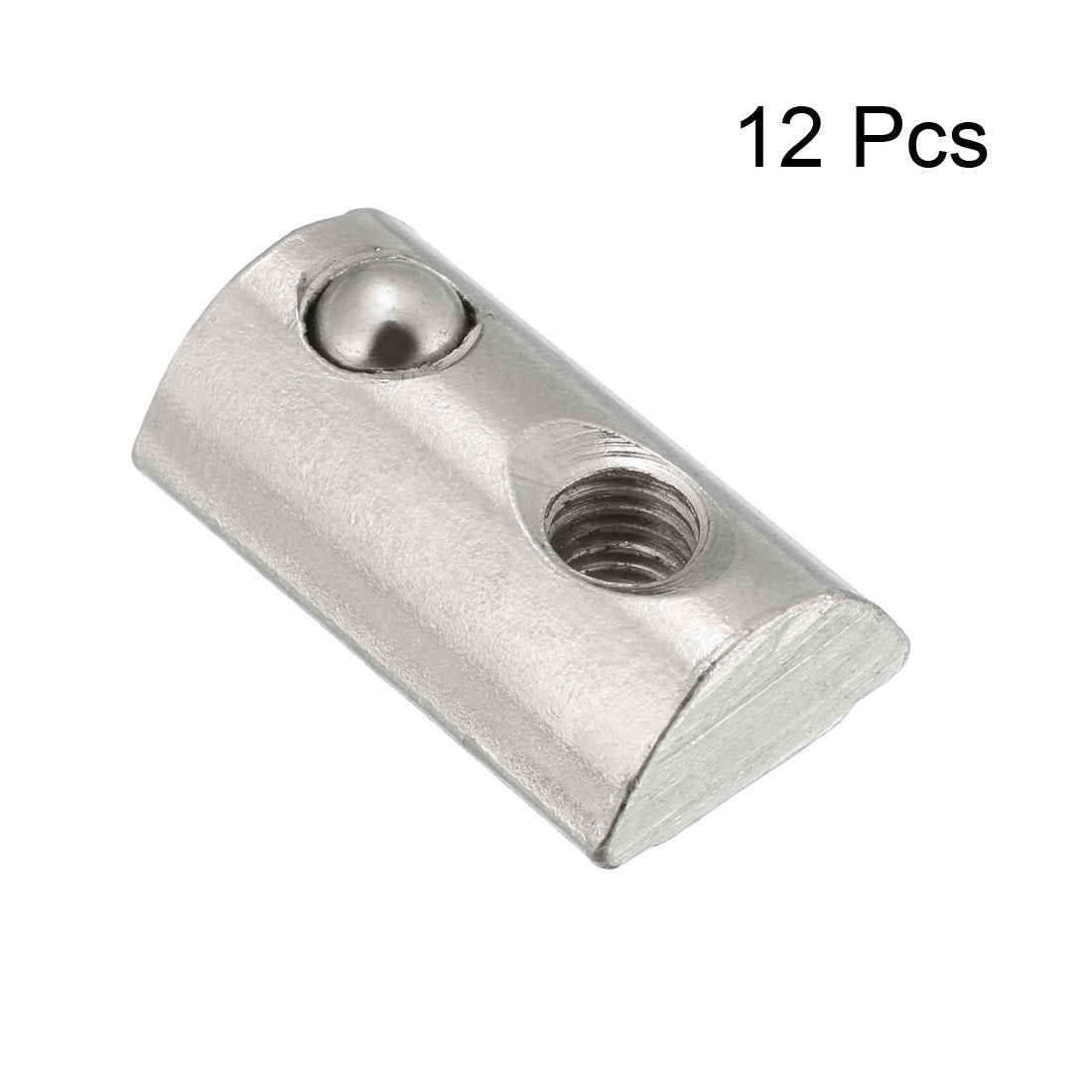 uxcell Uxcell Roll-In Spring M5 T Nut 4040 Series Aluminum Extrusion, for 8mm T Slot 12 Pcs