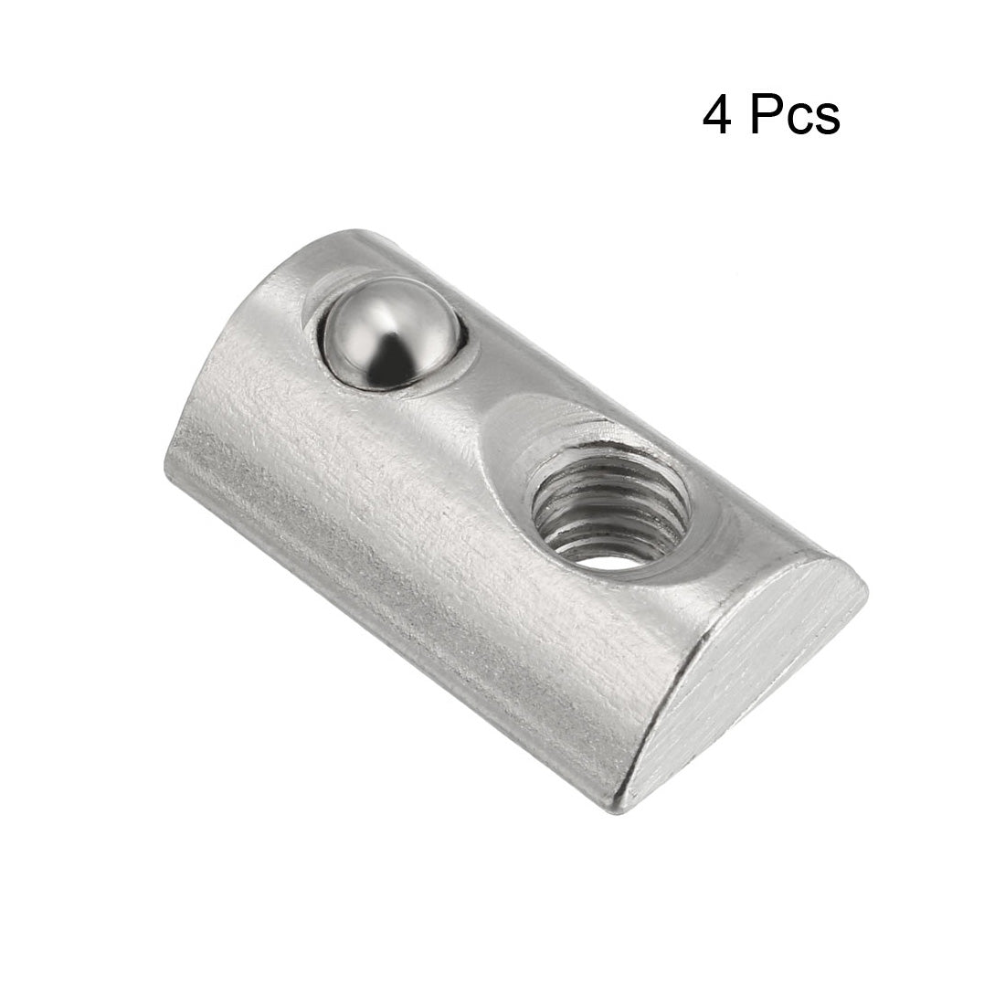 uxcell Uxcell Roll-In Spring M6 T Nut 4040 Series Aluminum Extrusion, for 8mm T Slot 4 Pcs