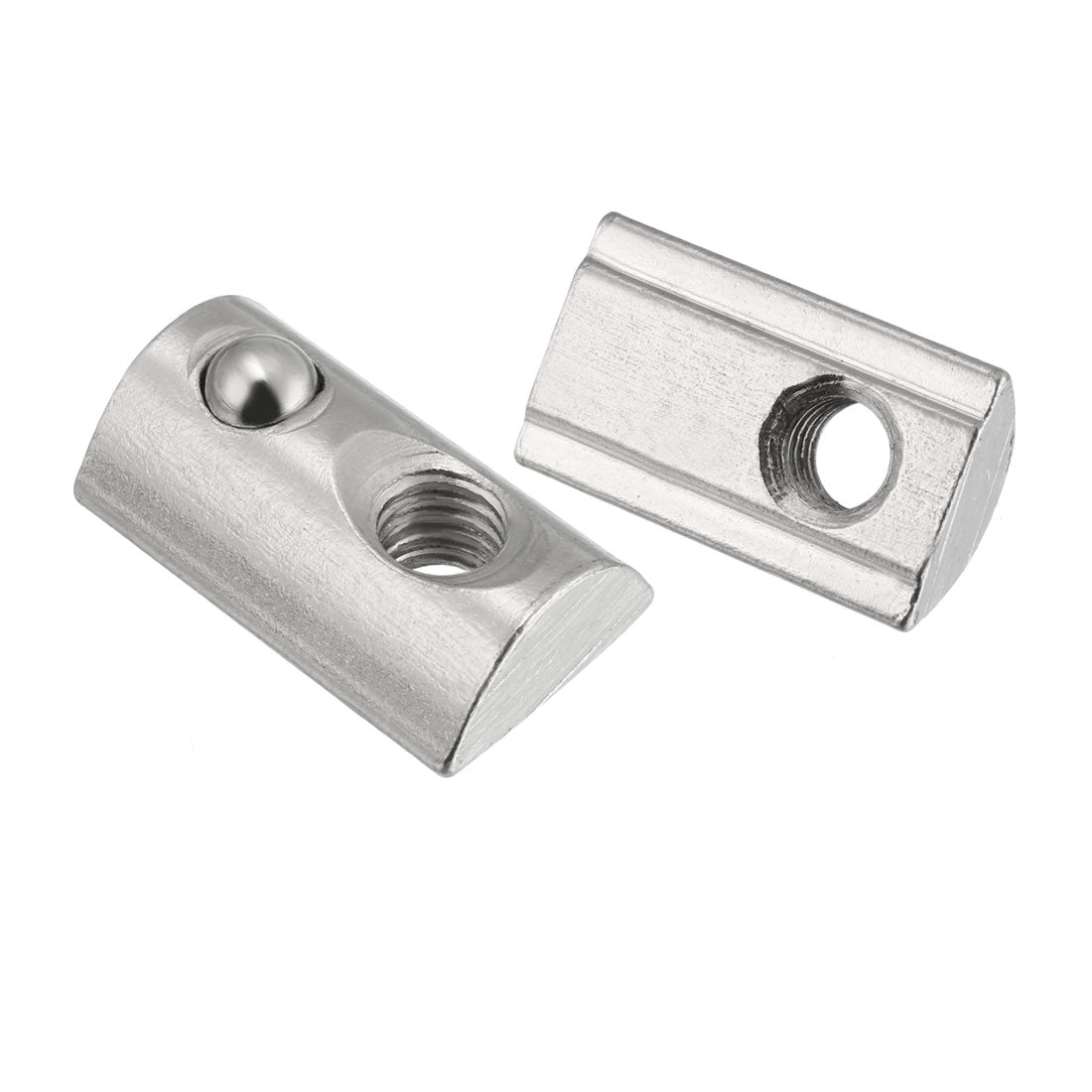 uxcell Uxcell Roll-In Spring M6 T Nut 4040 Series Aluminum Extrusion, for 8mm T Slot 4 Pcs