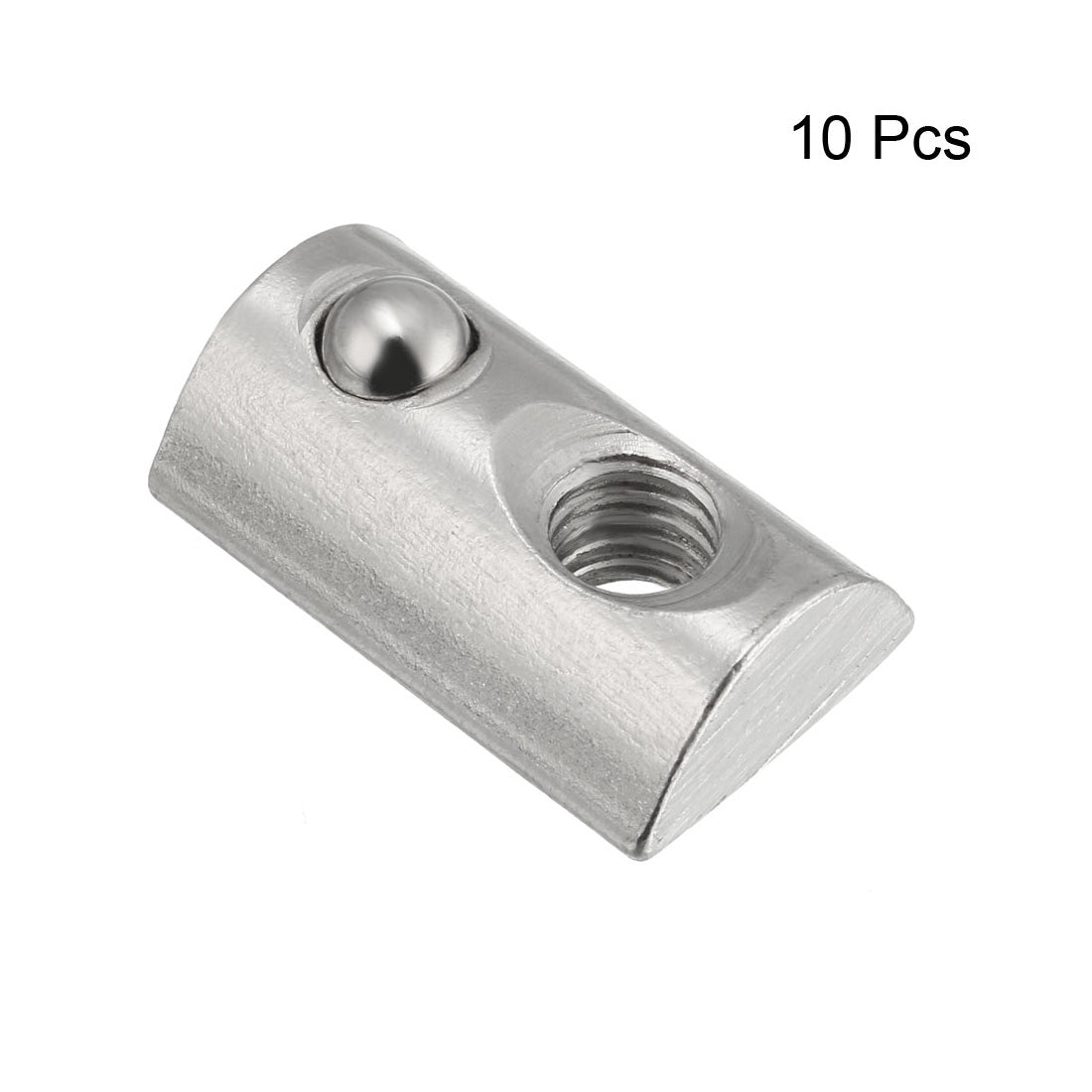 uxcell Uxcell Roll-In Spring M6 T Nut 4040 Series Aluminum Extrusion, for 8mm T Slot 10 Pcs