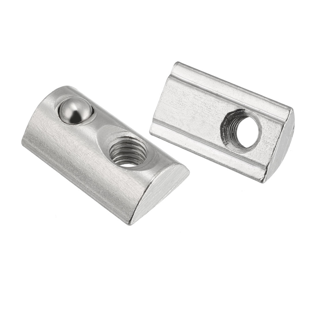 uxcell Uxcell Roll-In Spring M6 T Nut 4040 Series Aluminum Extrusion, for 8mm T Slot 10 Pcs