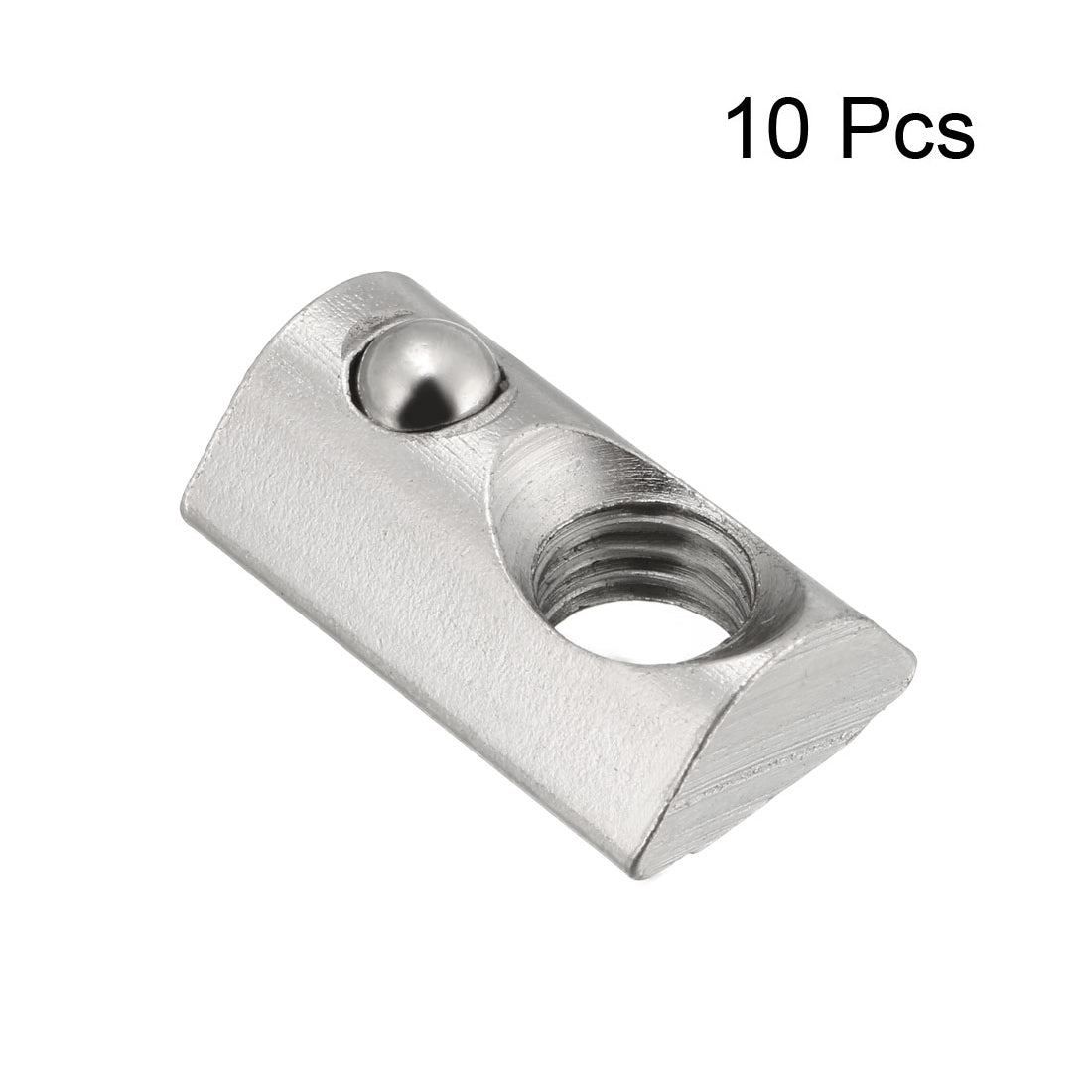 uxcell Uxcell Roll-In Spring M8 T Nut 4040 Series Aluminum Extrusion, for 8mm T Slot 10 Pcs