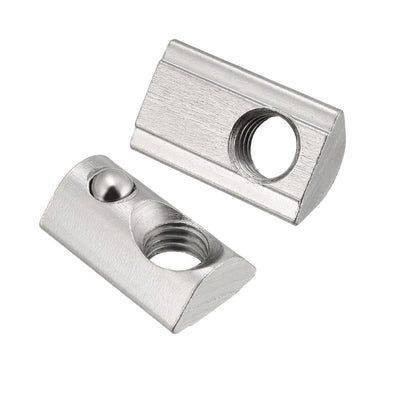 Harfington Uxcell Roll-In Spring M8 T Nut 4040 Series Aluminum Extrusion, for 8mm T Slot 10 Pcs