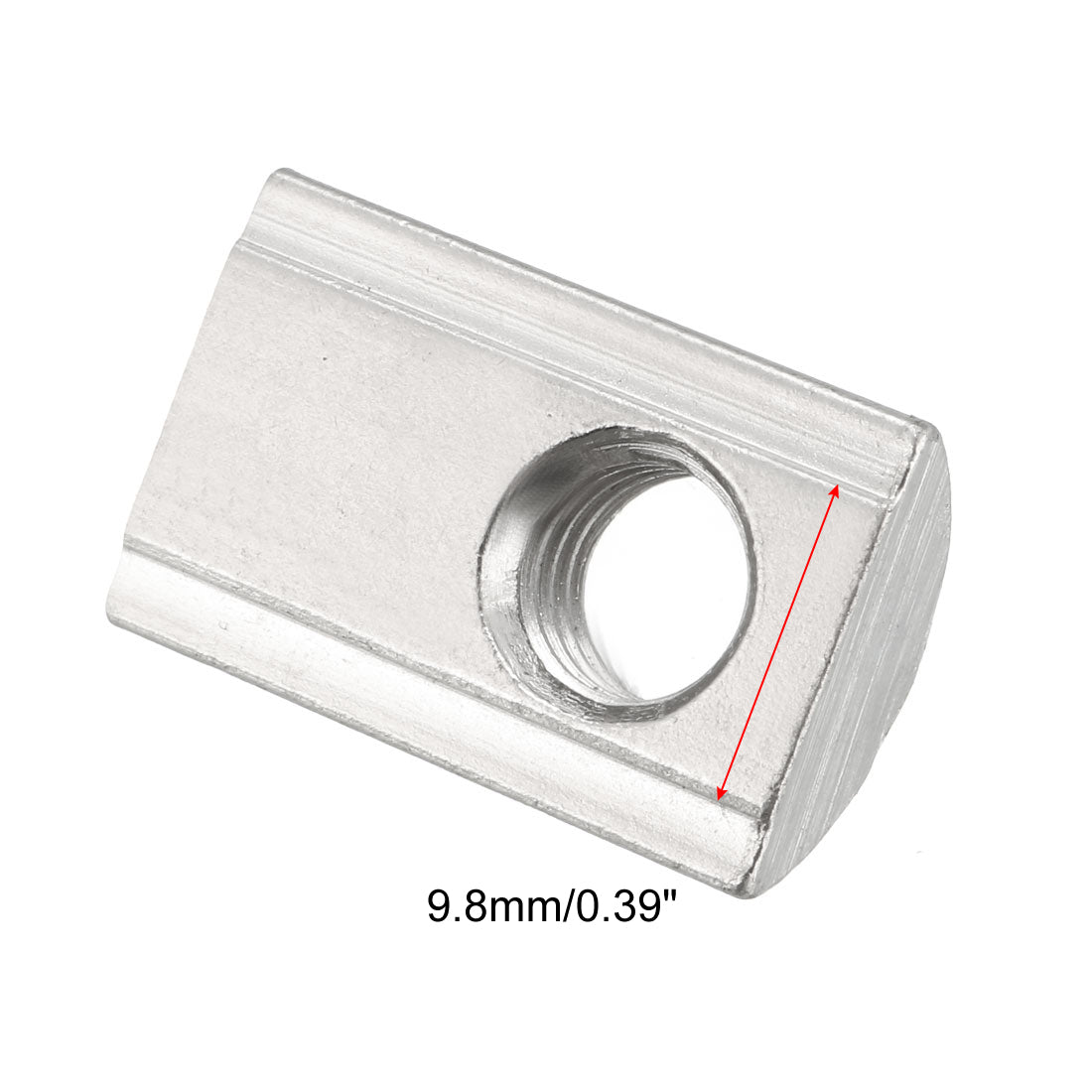 uxcell Uxcell Roll-In Spring M8 T Nut 4545 Series Aluminum Extrusion, for 9.8mm T Slot 12 Pcs