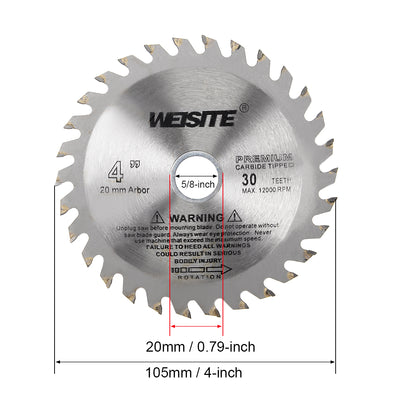 Harfington Uxcell Circular Saw Blade, Carbide Tipped Slitting Saw