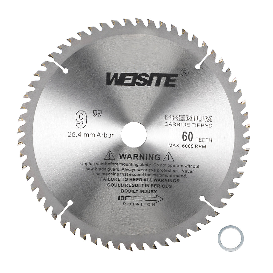 Uxcell Uxcell 9" Circular Saw Blade, 40T 3/4" Arbor, Wood Tungsten Carbide Tipped Slitting Saw