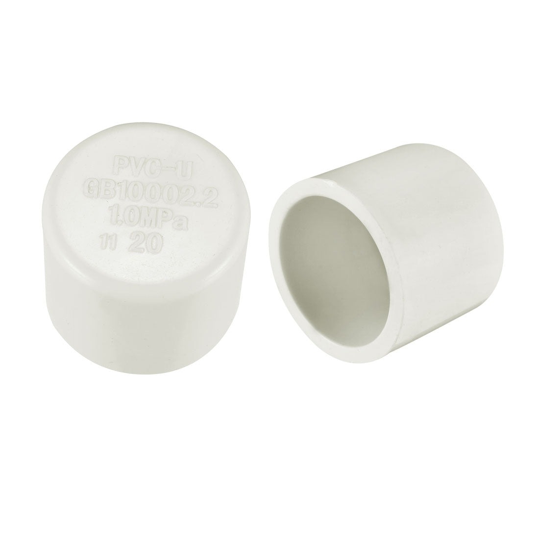 uxcell Uxcell 20mm PVC Pipe Cap Fitting, Slip Socket External End Caps 10 Pcs