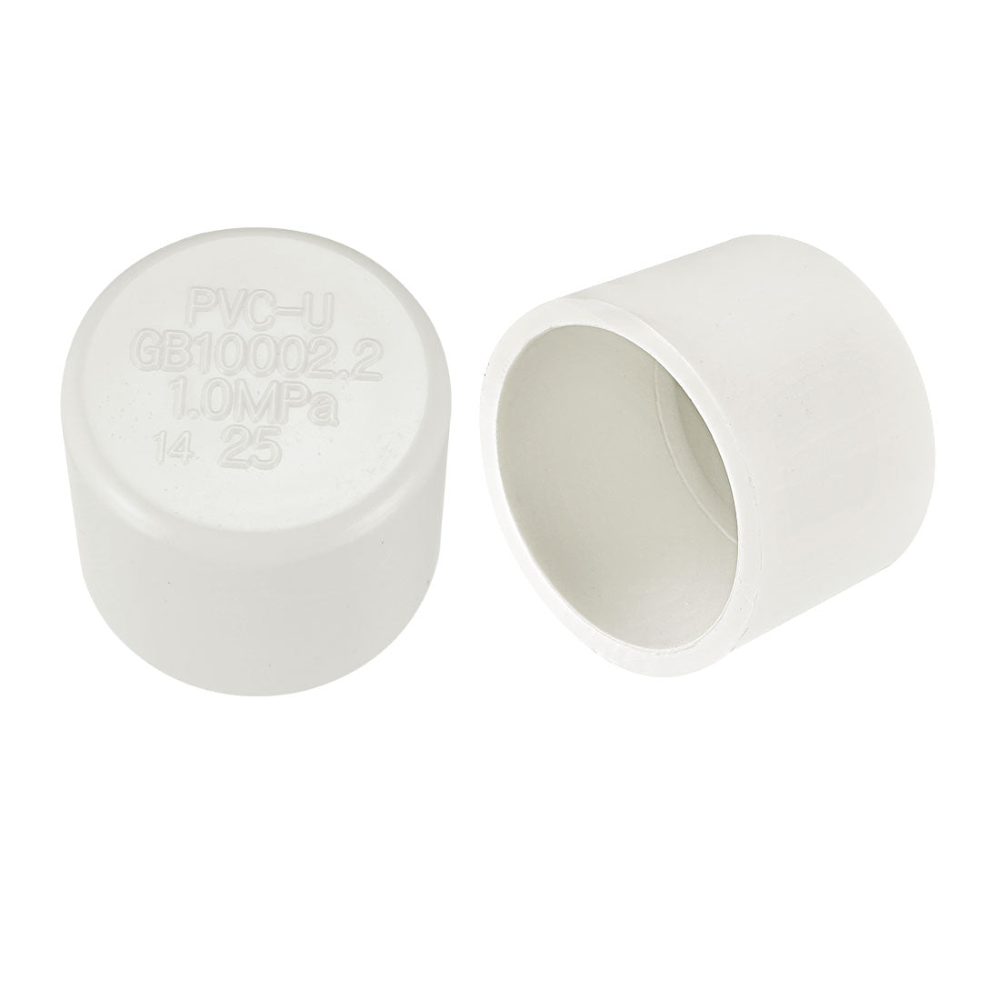 uxcell Uxcell 25mm PVC Pipe Cap Fitting, Slip Socket External End Caps 10 Pcs