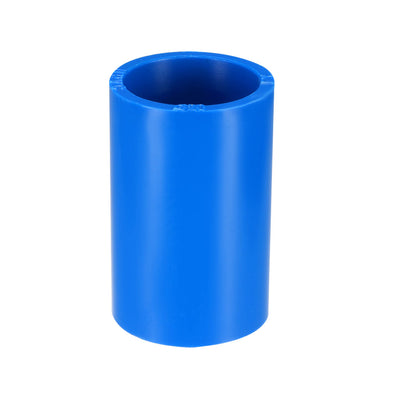 Harfington Uxcell 20mm Straight Metric PVC Pipe Fitting Coupling Adapter Connector Blue 5 Pcs