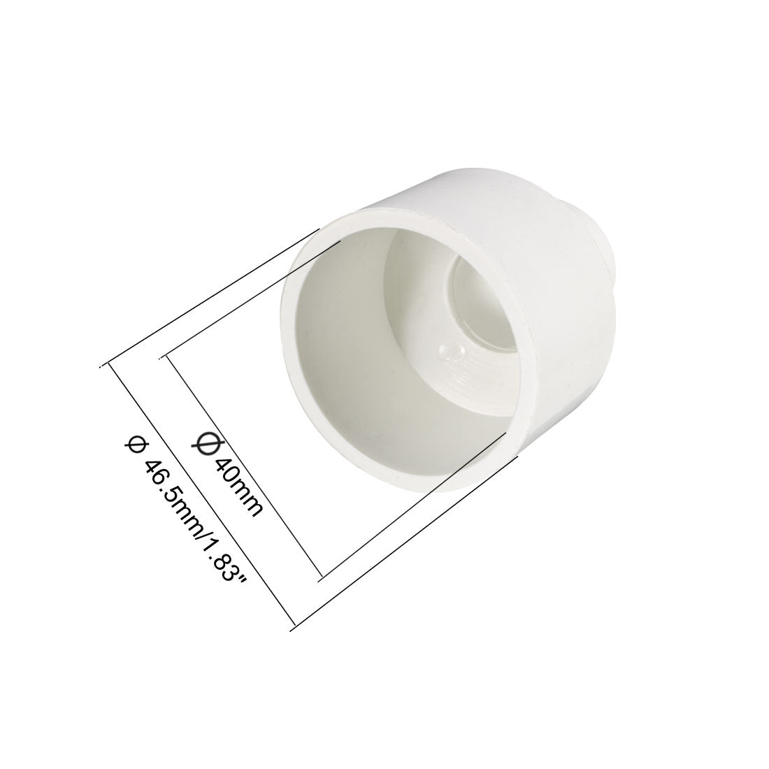 uxcell Uxcell 40mm x 20mm Metric PVC Reducing Coupling Hub by Hub Pipe Fitting Adapter Connector 2pcs