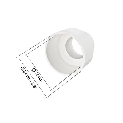 Harfington Uxcell 75mm x 50mm Metric PVC Reducing Coupling Hub by Hub Pipe Fitting Adapter Connector