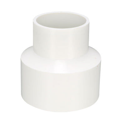 Harfington Uxcell 75mm x 50mm Metric PVC Reducing Coupling Hub by Hub Pipe Fitting Adapter Connector