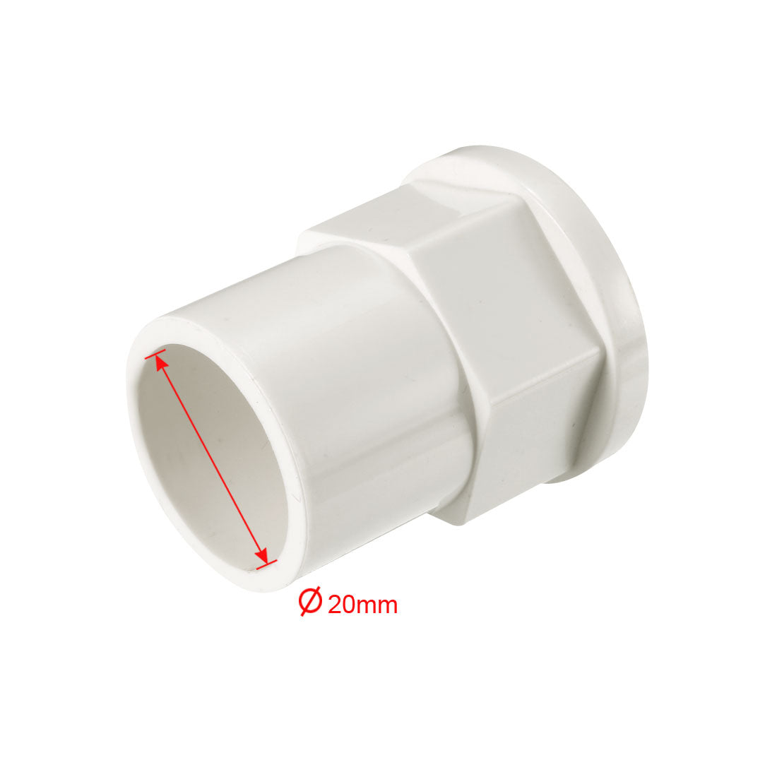 uxcell Uxcell 20mm Slip x 1/2 PT Female Brass Thread PVC Pipe Fitting Adapter