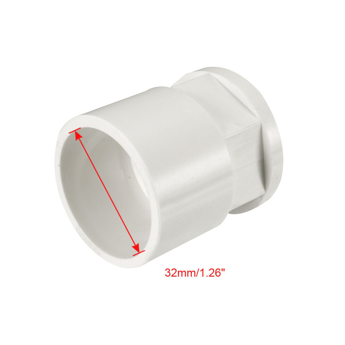 uxcell Uxcell 32mm Slip x 3/4G Female Brass Thread PVC Pipe Fitting Adapter