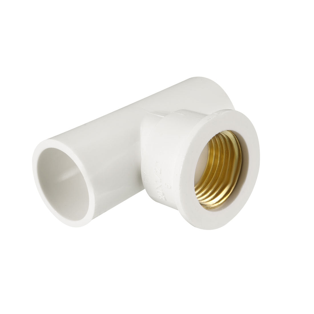 uxcell Uxcell 20mm x 1/2PT Female x 20mm Slip PVC Pipe Fitting Tee T-shaped 2 Pcs