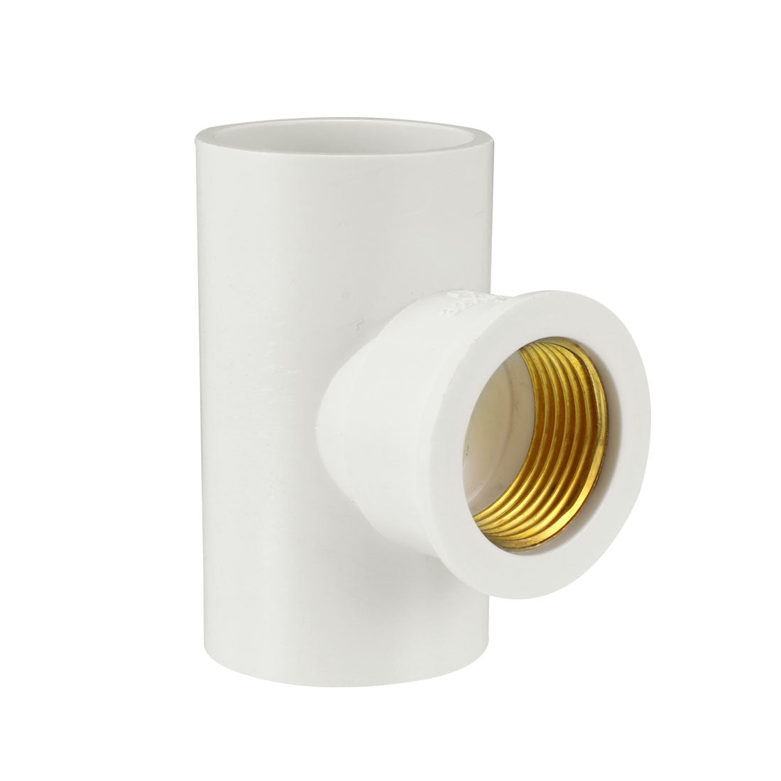 uxcell Uxcell 32mm x 3/4PT Female x 32mm Slip PVC Pipe Fitting Tee T-shaped