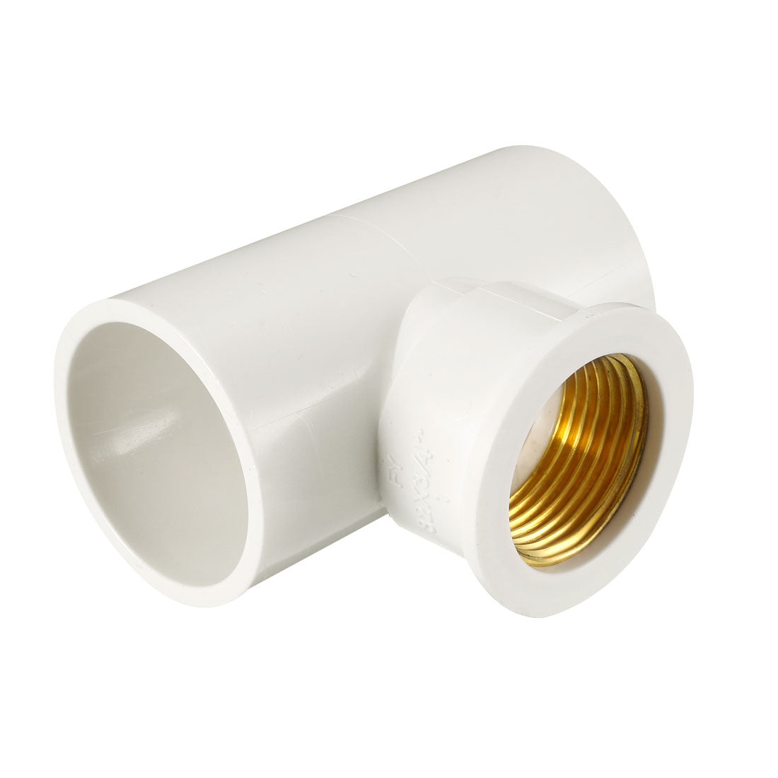 uxcell Uxcell 32mm x 3/4PT Female x 32mm Slip PVC Pipe Fitting Tee T-shaped