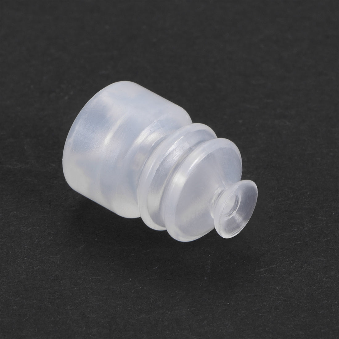 uxcell Uxcell Clear White Soft Silicone Waterproof Vacuum Suction Cup 5mmx5mm Bellows Suction Cup