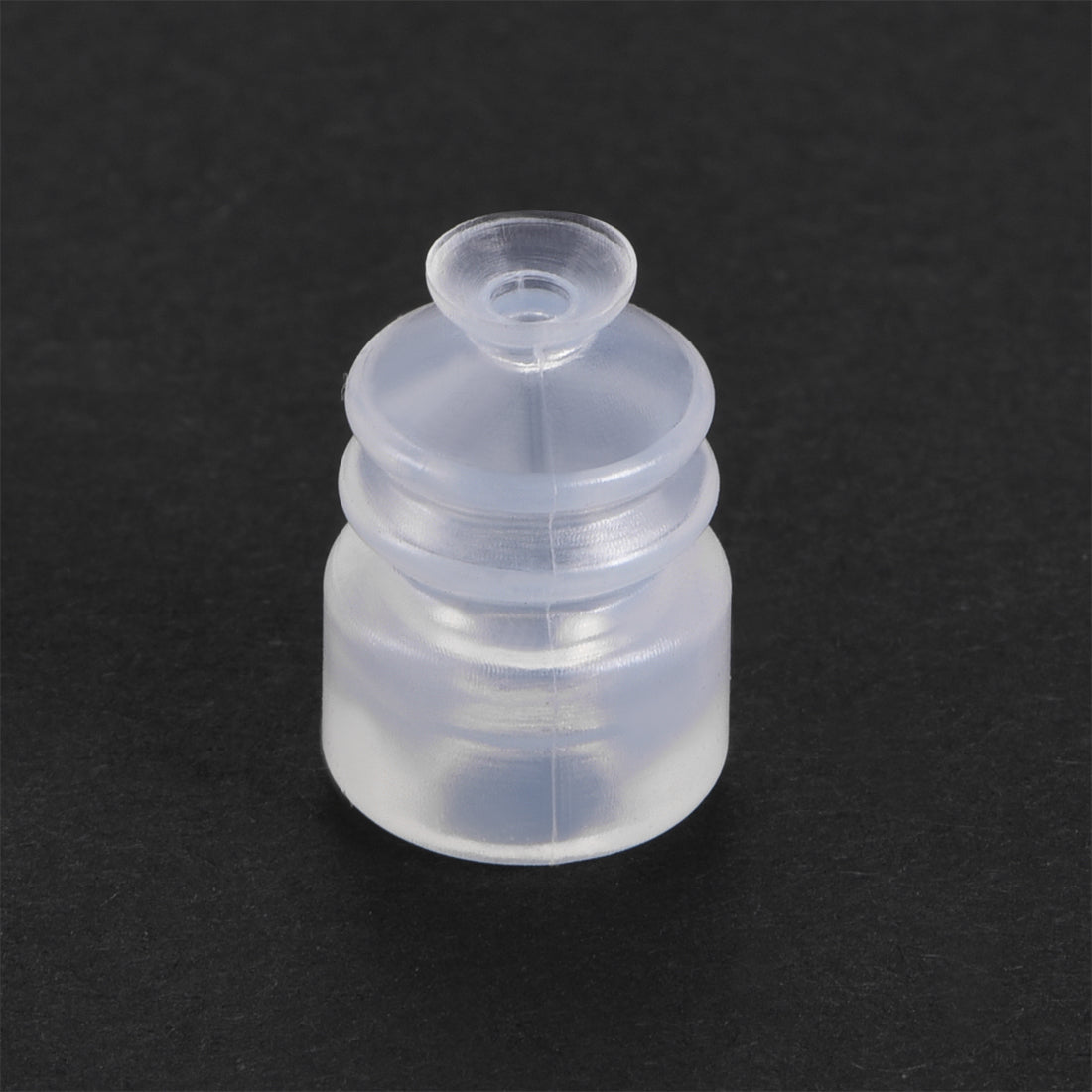 uxcell Uxcell Clear White Soft Silicone Waterproof Vacuum Suction Cup 5mmx5mm Bellows Suction Cup