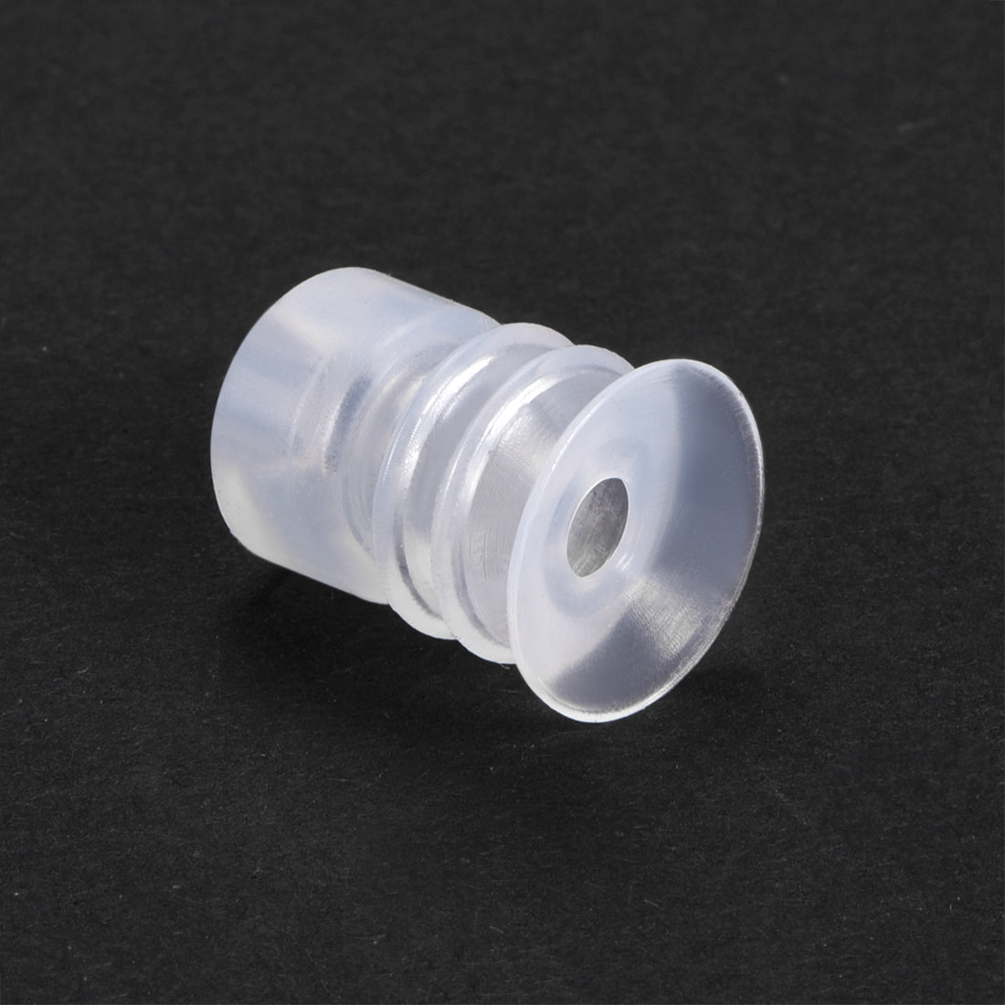 uxcell Uxcell Clear White Soft Silicone Waterproof Vacuum Suction Cup 12mmx5mm Bellows Suction Cup