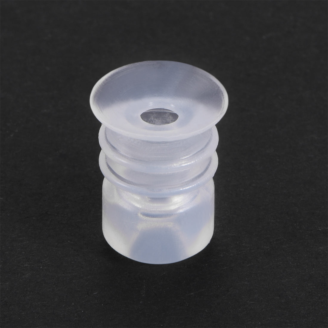 uxcell Uxcell Clear White Soft Silicone Waterproof Vacuum Suction Cup 12mmx5mm Bellows Suction Cup